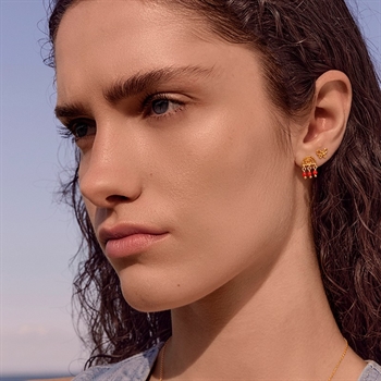 Maanesten - Paula Øreringe i 18kt. forgyldt sølv 2